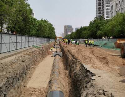 濟寧古槐路交通疏解項目管線施工提前兩月告捷，市政工程建設跑出“加速度”