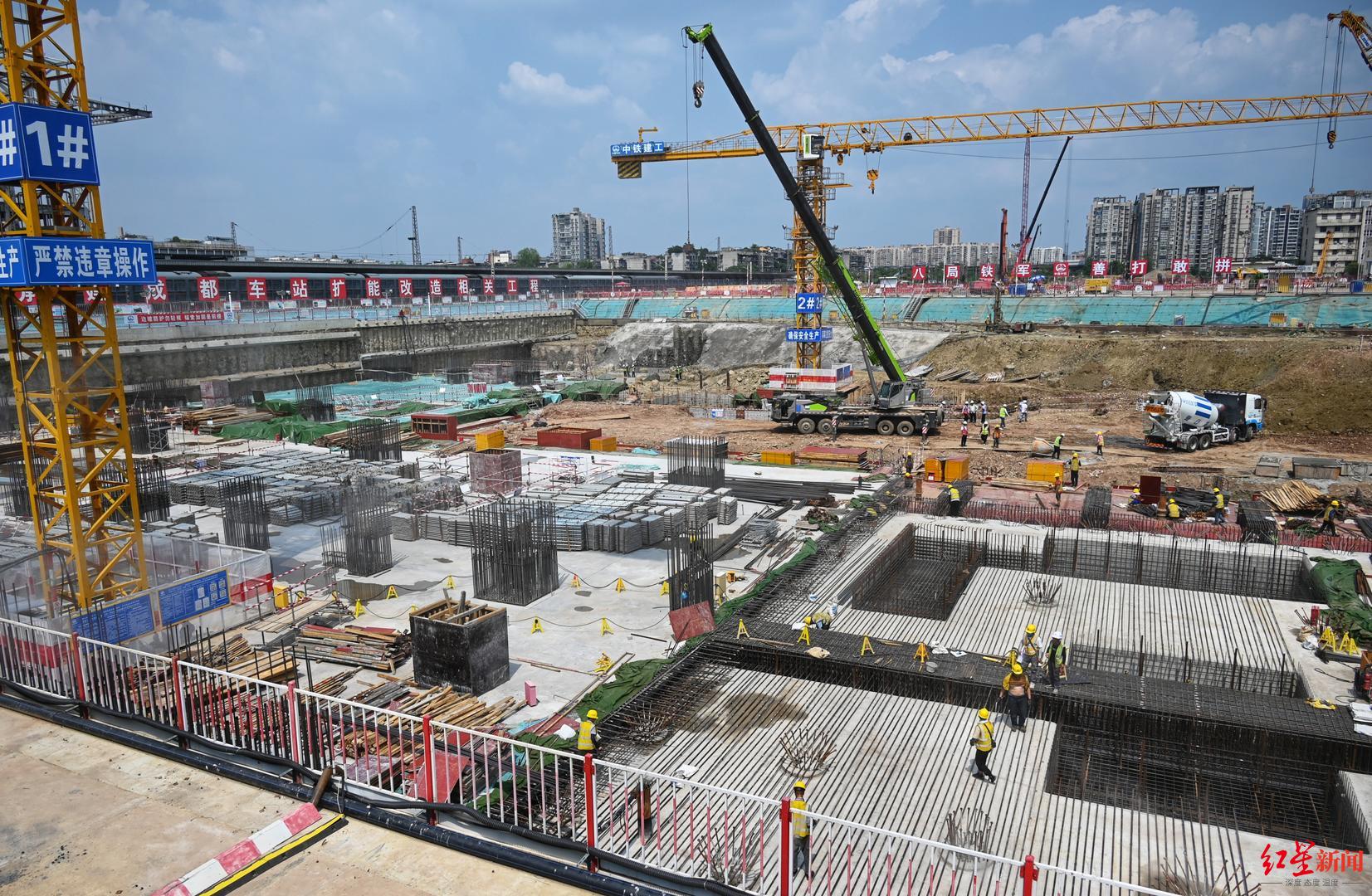 火車北站擴(kuò)能改造進(jìn)入二階段施工，商貿(mào)大道下穿隧道預(yù)計年內(nèi)通車